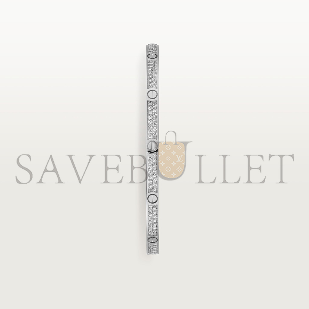 Ca*t*er  love bracelet, small model, paved n6710817